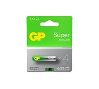 Lot de 4 Piles AAA GP Alkaline Super 1,5 V
