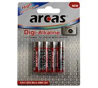 Pack de 4 piles Digi-Alcaline Micro AAA Arcas