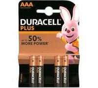 Pack de 4 piles Duracell AAA Plus LR03 Noir G