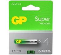 G & P Naturarznei Piles GP Super Pile LR3 (AAA) alcalines 1,5 V 4 pièces