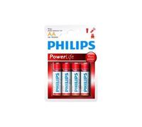 Philips Piles Power Alkaline AA (LR6) 1,5 V Pack de 4