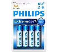 PHILIPS Piles LR6 / AA Ultra Alcaline - 1,5 V - Pack de 4