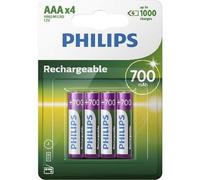 Philips Batteries rechargeables HR03 (AAA) NiMH 700 mAh 1,2 V – lot de 4