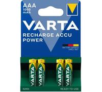 Pack de 4 piles rechargeables AAA/LR03 1000 mAh VARTA