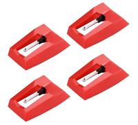 Pack de 4 Pointe de Lecture, Aiguille Diamant de Remplacement Pour Tourne Disques Crosley, Ion, Jensen, Bush et Teac