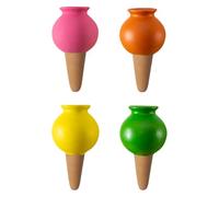 Pack de 4 Pointes Auto-arrosantes en Terre Cuite, Pieux D'arrosage des Plantes, Pieux D'autoarrosage Décoratifs de 430ml, Goutte-Gouttes Automatiques pour Plantes en Pot D'intérieur(#2)