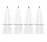 Pack De 4 Pointes De Rechange Pour Apple Pencil 2Nd Et 1St Génération Amélioration Métal Fine Tip Haute Sensibilité Embout Nibs De Rechange Stylus (Blanc)[X1485]