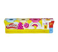 Play-Doh, Pack de 4 Pots de pâte à Modeler confettis, Activité Manuelle et Créations Multicolore, Pour Filles et Garçons à Partir de 2 Ans