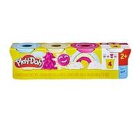 Play-Doh - Pâte à modeler Confettis - Multicolore - Pack de 4 pots - Dès 2 ans