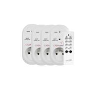Pack de 4 prises wifi avec télécommande pour Smart wifi [Casa Control]