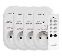 CASAcontrol Prises Wi‑Fi Pack de 4 avec télécommande pour Smart Wi‑Fi