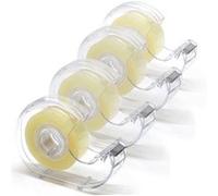 Waytex Pack de 4 Ruban adhésif transparent avec Dévidoir, haut pouvoir adhésif, largeur 19 mm rouleau de 33m qualité Pro épaisseur 50 microns Brillant