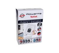 Pack de 4 sacs aspirateur haute filtration Hygiène Rowenta ZR200520 Blanc