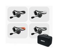 Pack de 4 Sena NAUTITALK BOSUN Casques sans-fil avec Mesh Intercom 3.0, stabilisation aux UV et résistance à l'eau, parfaits pour les communications