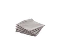 Pack De 4 Serviettes En Coton Taupe 40x40cm