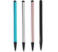 Pack de 4 stylets universels capacitifs pour écran tactile, stylets pour toutes les tablettes, stylet pour écran tactile, pour iPhone iPad Pro Mini Samsung Galaxy Surface Huawei Lenovo etc.