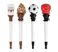 Pack De 4 Stylos À Éjection Amusants, Stylos Au Design Créatif, Stylos À Bille Amusants, Papeterie Pour Étudiants, Cadeaux De Papeterie Pour Enfants