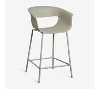Pack De 4 Tabourets Hauts De Jardin En Polypropylène Et Acier Alanys Vert Sauge ¿65 Cm Vert