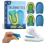 Pack de 4 Talonnettes pour Corriger la Fasciite Plantaire et l'Épine Calcanéenne - Semelles Orthopédiques en Silicone pour Homme et Femme - Semelle en Gel pour Épines - Unisexe (Taille (41-47))