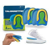 Pack de 4 Talonnettes pour Corriger la Fasciite Plantaire et l'Épine Calcanéenne - Semelles Orthopédiques en Silicone pour Homme et Femme - Semelle en Gel pour Épines, Vert, 4, Taille S (35-40)