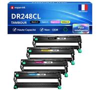 Pack de 4 Tambours compatible pour Brother DR-248CL Noir et Couleur 30000 Pages NOPAN-INK