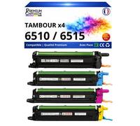 Pack de 4 Tambours compatible pour Xerox 108R01419 6510 6515 Noir et Couleurs