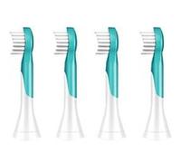 Pack de 4 têtes de brosse Philips Sonicare HX6034/33 Kids Bleu super frais G