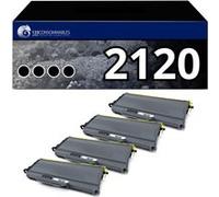 Pack de 4 toners compatible BROTHER TN2120 XL noir Noir G