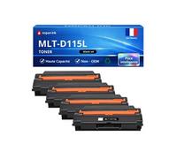 Pack de 4 Toners compatible pour Samsung MLT-D115L Noir 3000 Pages