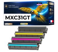 Pack de 4 Toners compatible pour Sharp MX31GTBA MX31GTCA MX31GTMA MX31GTYA Noir et Couleurs