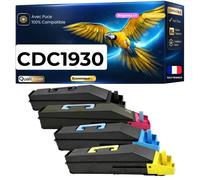 Pack de 4 Toners compatible pour Triumph-Adler 653010010 653010011 653010014 653010016 Noir et Couleurs