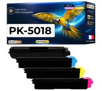 Pack de 4 Toners compatible pour Utax 1T02TW0UT0 1T02TWCUT0 1T02TWBUT0 1T02TWAUT0 PK5018 PK 5018K
