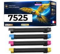 Pack de 4 Toners compatible pour Xerox 006R01513 006R01516 006R01515 006R01514 Noir et Couleurs