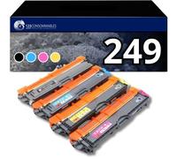 Pack de 4 Toners Compatibles Brother TN-249 ¿ Noir, Cyan, Magenta, Jaune