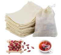 Pack de 45 Sachets Pour Lavande Vide, Sachet à Remplir, Pour Sachet Pour Lavande Vide, Sachet Réutilisable en Coton Naturel Avec Cordon, 3 Sachets Filtres à Thé de Différentes Tailles Pour thé Café