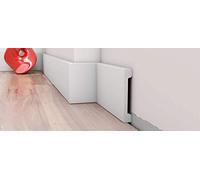 Pack de 5/10 mètres plinthes bande de sol - blanc - matériau dur - décoration - mur - sol - plafond. 1 pièce mesure 2 mètres de long. (DP6)