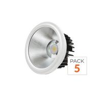 Pack de 5 - Ampoule LED 20W AR111 COB Rond - Blanc Chaud 2300K - 3500K