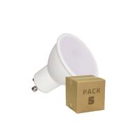 Pack De 5 Ampoules Led 12/24v Gu10 6w 600 Lm No Flicker 4000k Blanc Neutre