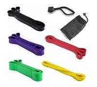 Pack De 5 Bandes De Résistance Bande De Traction Bande d'exercice équipement D'entraînement Musculaire Portable pour la Gymnastique à Domicile Longue Séance D'entraînement