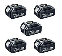 Pack de 5 Batteries 18V Li-Ion LXT 3.0 Ah avec indicateur de charge BL1830B MAKITA