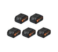 Pack de 5 Batteries Li-ion GBA 18V 4 Ah AS FEIN