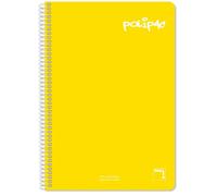 Pack de 5 bloc-notes couvercle en plastique de 80 feuilles Alpino Multicolore 21,5x31x5 cm