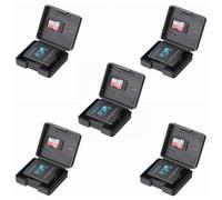 Pack De 5 Boîtes De Rangement Protectrices En Plastique Compatibles Avec Les Batteries Des Caméras Gopro 8/7/6/5 Hero ; Organisateur Multifonctionnel De L'étui À Batterie Avec Fente Pour Carte Mémoire