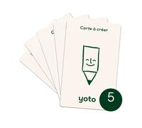 Pack De 5 Cartes À Écouter "Cartes À Créer" - Blanc Blanc