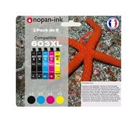 Pack de 5 Cartouches compatible pour Epson 603XL Noir & Couleurs