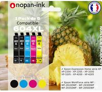 Pack de 5 Cartouches compatible pour Epson 604XL Noir & Couleurs