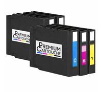 Pack de 5 Cartouches compatible pour Epson T04A1 T04A2 T04A3 T04A4 Noir Couleur 12 000 Pages