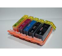 Pack de 5 Cartouches d'encre Compatibles Canon PGI525-CLI526 - pour Imprimantes Jet d'encre Canon