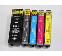 Pack de 5 Cartouches d'encre Compatibles Epson T26 Série Ours Polaire - pour Imprimantes Jet d'encre Epson