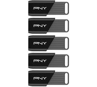 Pack de 5 Clés USB 3.2 - PNY - Attaché X - 32 Go - Jusqu'à 130 Mo/s